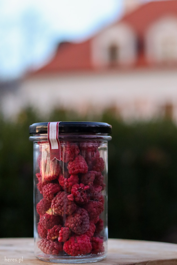 Liofilizowane maliny z dworskiego ogrodu