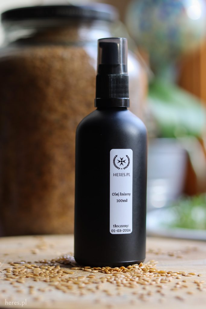 Świeży olej lniany – 100ml
